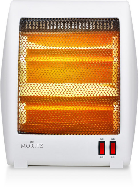 모리츠 2단 분리형 석영관 전기히터, 백색, MEH-1V800HJ