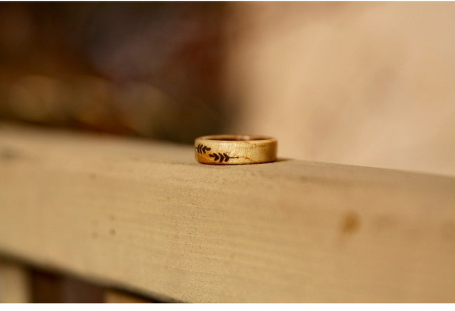 프롬더오브제 성스러운나무 싯딤나무 나무반지 종교반지