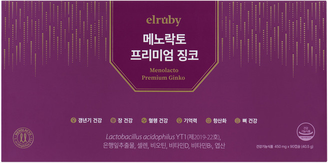 [박미선유산균]갱년기유산균 YT1 메노락토 프리미엄 징코 3개월, 90정, 90개