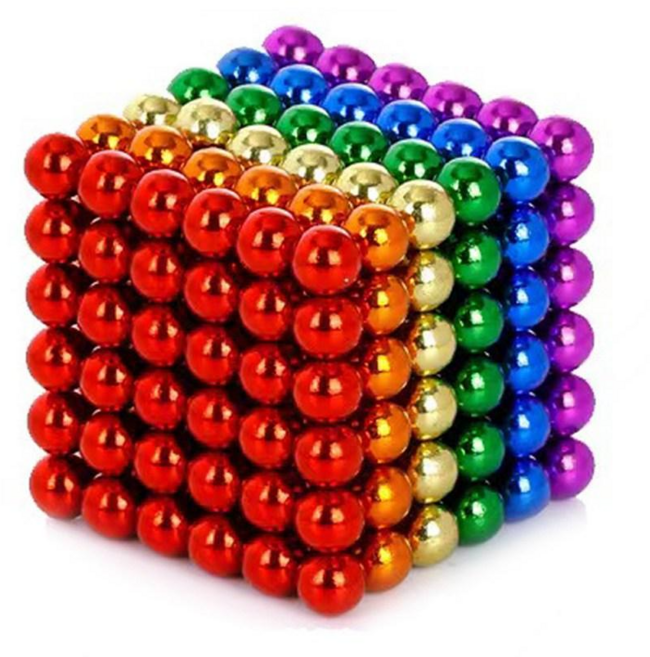 GouRealm 5mm 자석볼 네오큐브 마그네틱볼, 레인보우6색, 1개