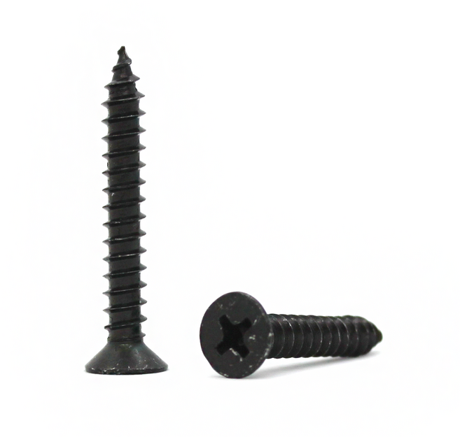 흑착색 접시머리 1종 피스, 16mm, 흑착색 접시머리 태핑나사, M2.6, 1개