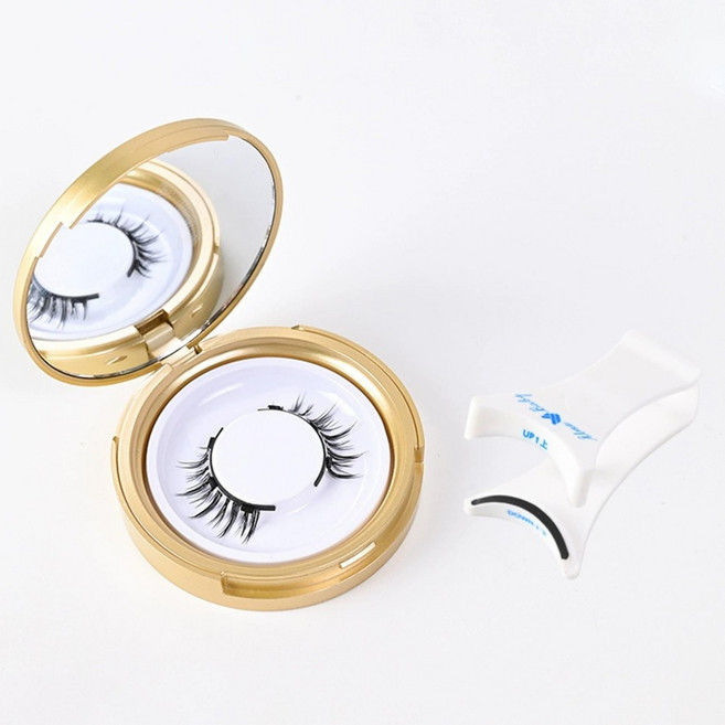 磁吸假睫毛免膠水自然款嫁接神器小惡魔可重復使用, 1盒, 【買一發三】惡魔款+白睫毛夾