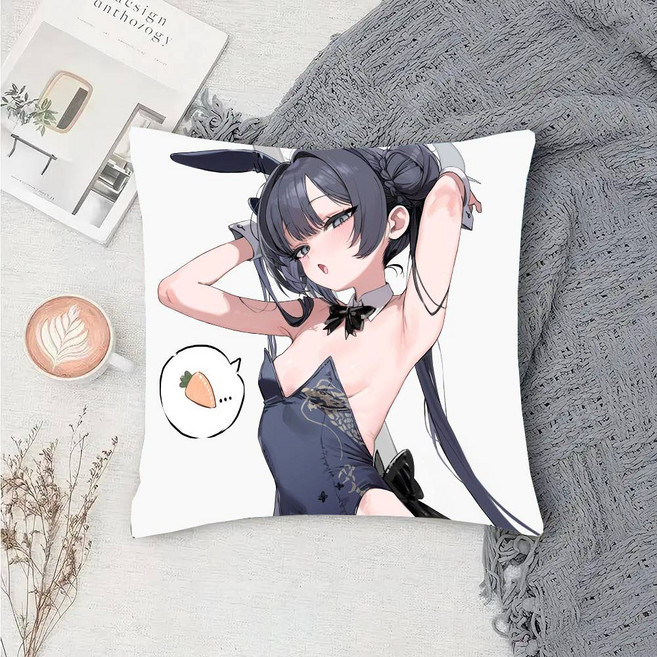 블루아카 다키마쿠라 베개커버 취미 애니메이션 Kisaki Anime Games 블루 아카이브 베개 케이스 소파 쿠션 커버 룸 홈 인테리어