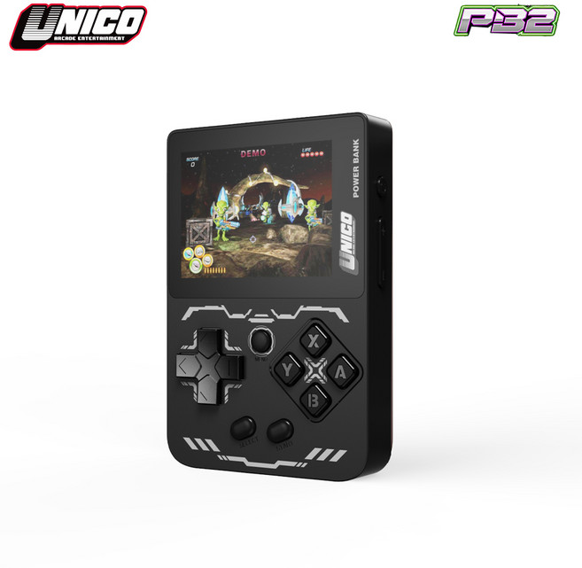 유니코 게이밍보조배터리 PB2 휴대용 게임기, 블랙