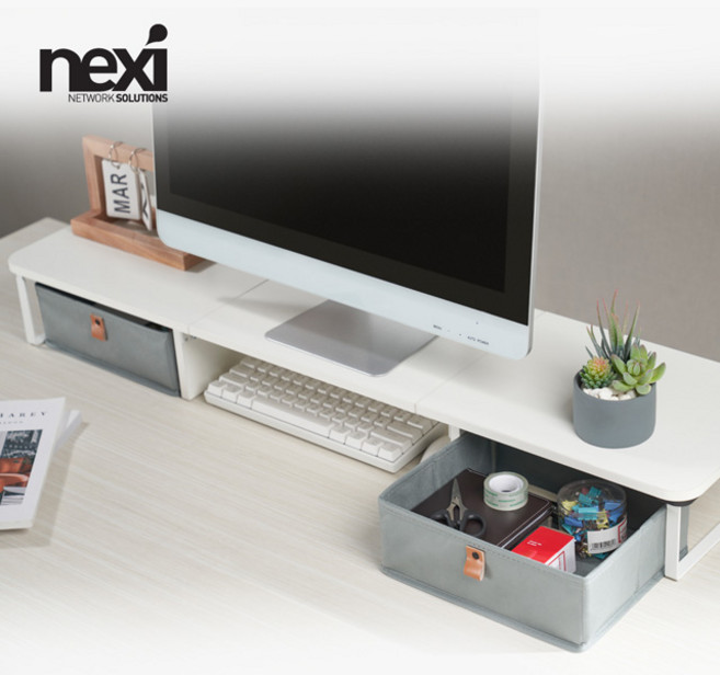 넥시 서랍형 모니터 받침대 NX-STB-221 NX1342