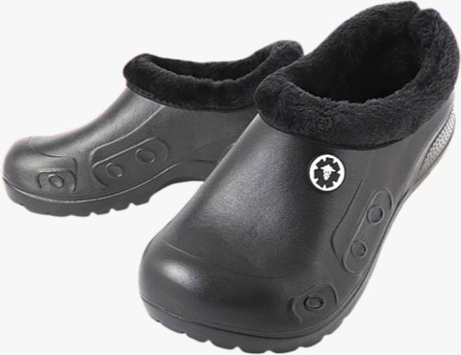 남여공용 내부 털안감 방한 주방화 안전한 미끄럼방지 방수 털신발 음식점 식당용 겨울 방한신발