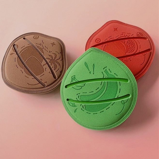 과일 모양 쿠션 퍼프 마시멜로우 파우더 퍼프 초대형 두께 초부드러움 파우더를 흡수하지 않아 파우더가 뭉치지 않고 밀착력이 좋으며 건식 및 습식 겸용.