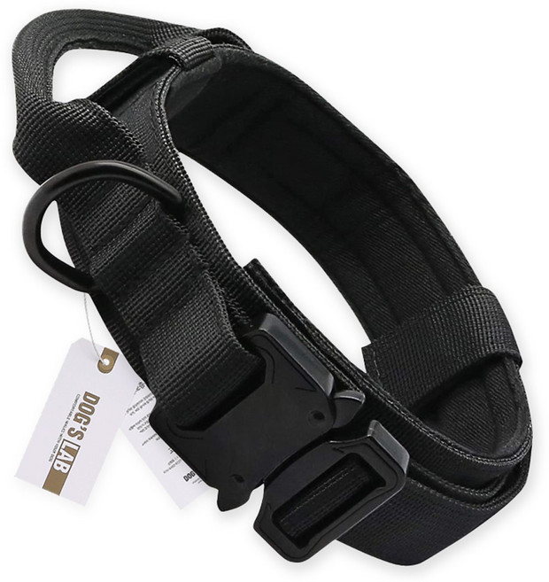 독스랩 강아지 목줄 중형견 대형견 목줄, 블랙, 1개