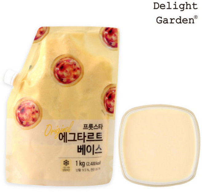 딜라잇가든 에그타르트 베이스 1kg, 1개