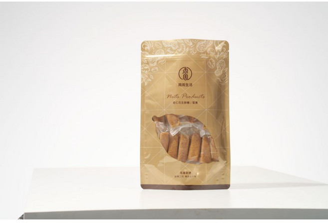 周周生活 杏仁花生酥糖, 1個, 1包200g