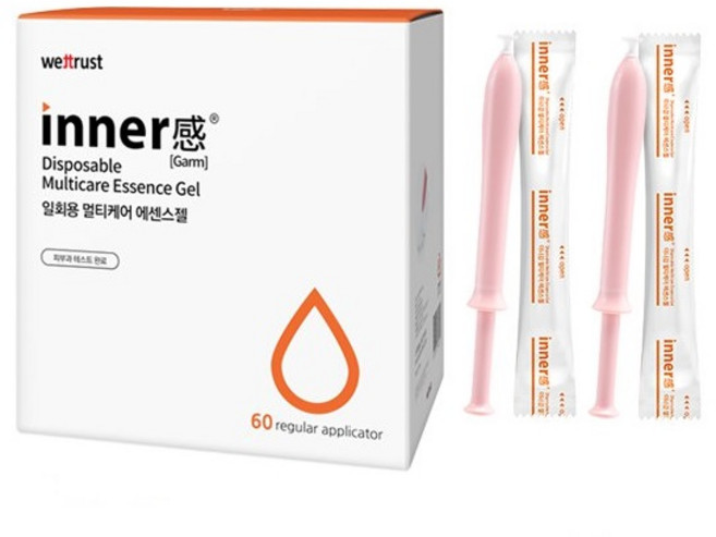 웨트러스트 이너감 멀티케어 에센스젤 60개 사은품 증정 여성 청결제 속젤 마사지 주사기 일회용 젤