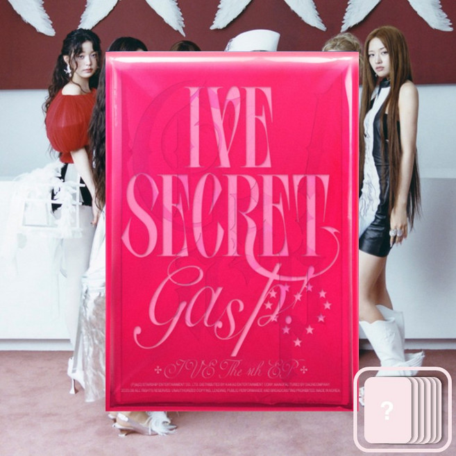 초판 아이브 앨범 - 미니 4집 IVE SECRET 특전, 레드+포카증정