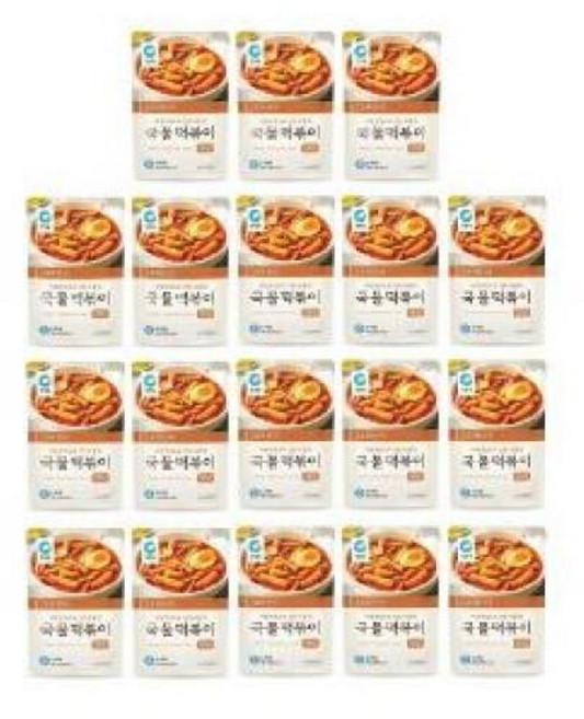 청정원 요리한수 국물떡볶이양념 140g 18개, 1개