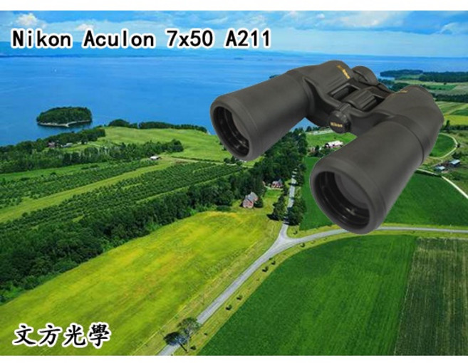 Nikon 尼康 Aculon A211系列 大視野雙筒望遠鏡, 1個, 7倍50口徑, 7倍50口徑