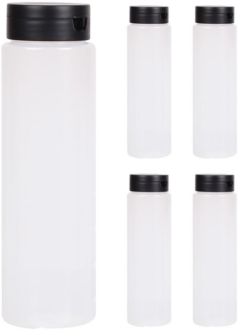 국내생산 거꾸로 실리콘 튜브 소스통 케찹통, 실리콘튜브소스통, 5개, 800ml