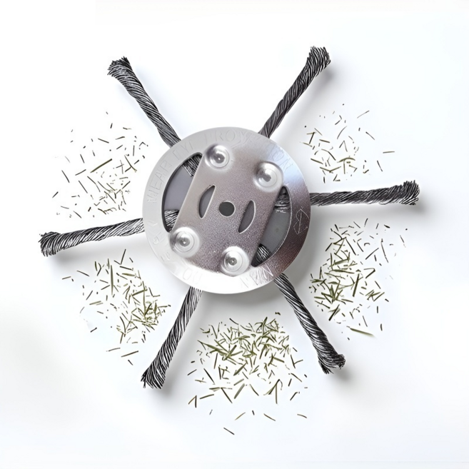 7인치 고탄소강 제초휠 고탄소강 제초기날 가솔린 예초기 전용 제초휠, 7인치 170mm, 4개