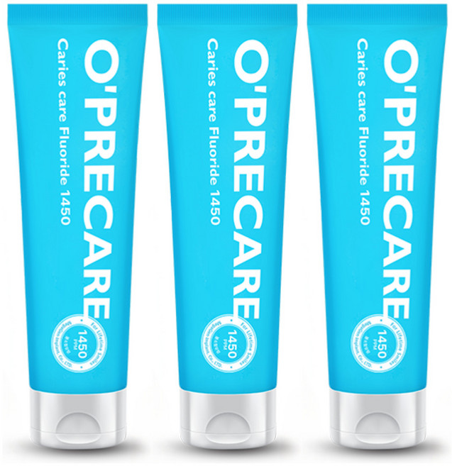 메가젠 오프리케어 고불소 구취케어 치약 1450 ppm 칫솔, 100g, 3개, 고불소치약