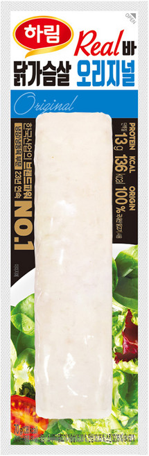 하림 리얼바 닭가슴살 오리지날, 70g, 1개