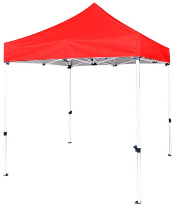 FDW 戶外防水遮陽伸縮帳篷 客廳帳 停車棚 露營棚, 2米加高款-紅色