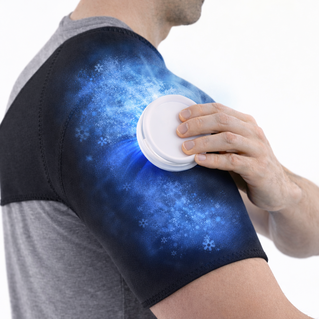 로로랜디 투수 어깨 아이싱 밴드 냉 찜질 스트랩 압박 피칭 얼음 주머니 세트 야구 통증 투포환, 1개