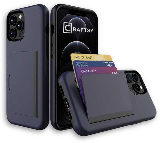 Craftsy 아이폰 12/13/14/15/16/17 시리즈 폰케이스 카드지갑 3장수납 케이스