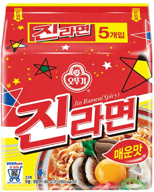 오뚜기 진라면 매운맛 120g, 40개