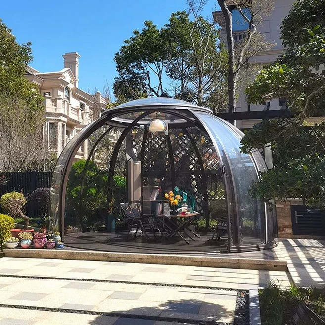 돔하우스 투명 방갈로 텐트에 쉼터 캠핑장 어닝 썬룸, 단일 항목