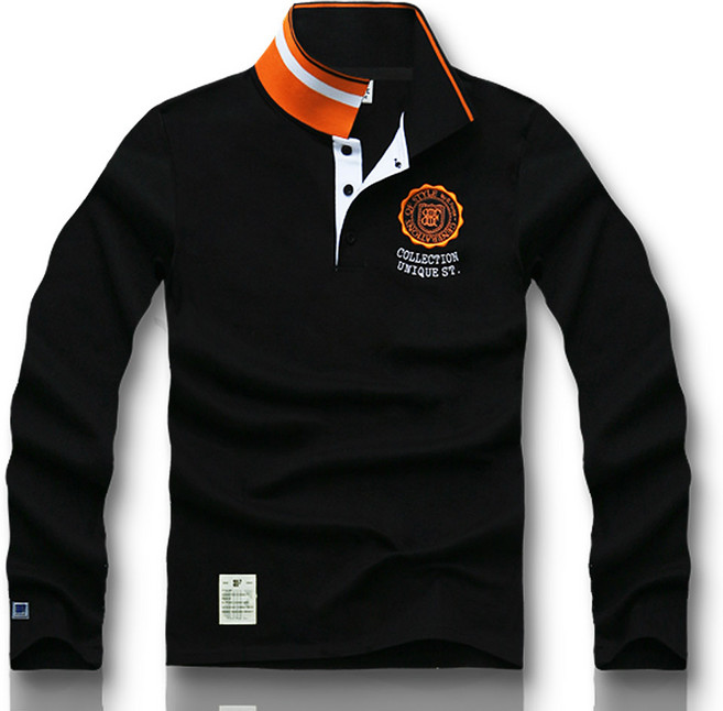 블루포스 레트로 긴팔카라티 베이직 나염 남자 티셔츠 남성 봄 가을 골프티 단체티 남녀공용 커플티 [국내생산]