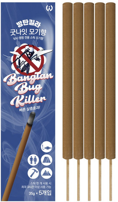 방탄킬라 굿나잇모기향 (5개입) X3, 3개