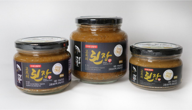 [고로쇠로 담근 전통장] 수제 된장 간장 고추장(지리산 피아골 미선씨), 340g, 1개