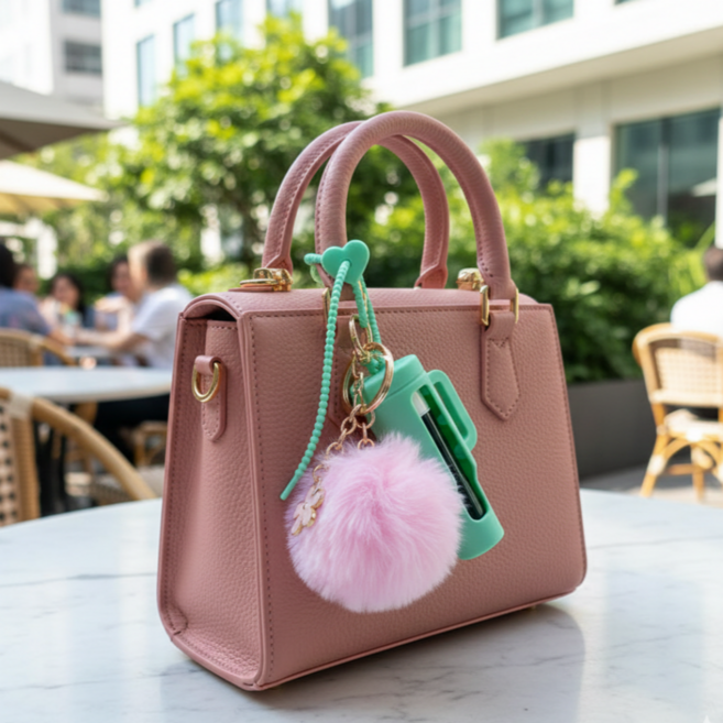 워커앤트 립밤 틴트 실리콘 케이스 키링, 1개, 그린