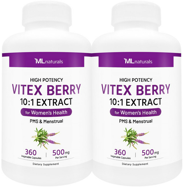 [미국번개배송] 신제품 착한명품 마이라이프 내추럴스 바이텍스 베리 500mg, 2개
