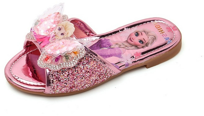 슬리퍼 엘사 공주슬리퍼 여아 여자여름샌들 미끄럼방지 신발 슬리퍼