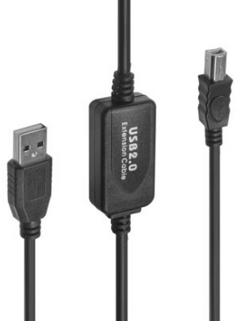 AB 연장 10M 유전원 USB2.0 리피터케이블선 네트워크, 1개