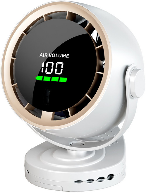 [KC인증] 휴대용 미니 선풍기 초소음 대풍량 8인치 팬 사무실 강의실 원룸 필수템, 화이트