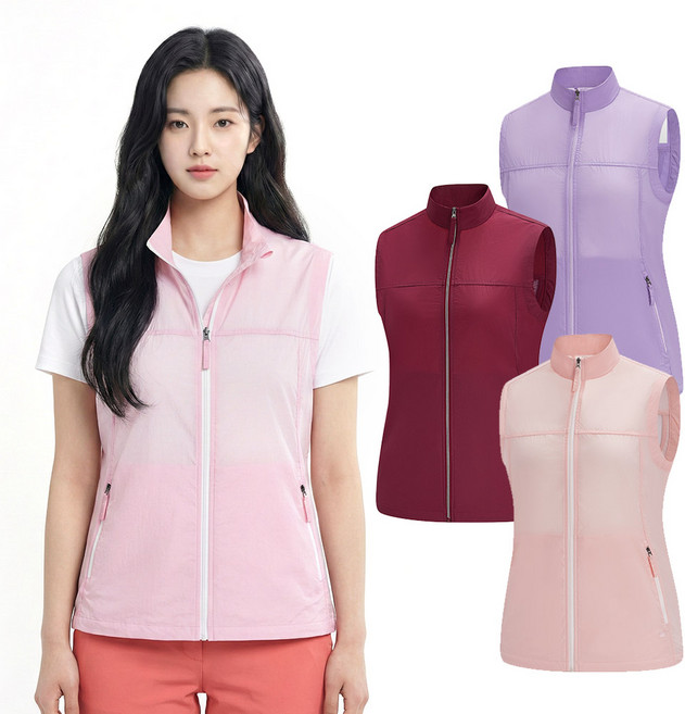 콜핑 여성 여름 등판 매쉬 경량 등산 조끼 KSC715UV1W