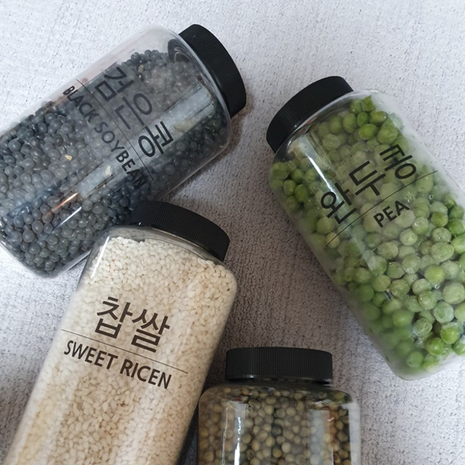 홈꾸 정리정돈 스티커 정리의 달인 되기, 영문+한글(대형) 폰트(투명)