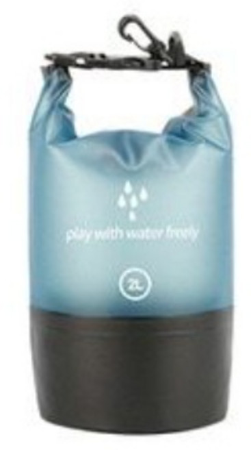 메쉬백 방수파우치 수영가방, F-블루 2L