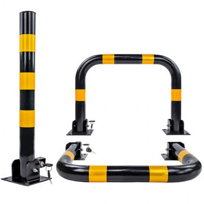 스틸 주차금지 차단봉 I형 U형, U형아스콘용 T313727, 1개