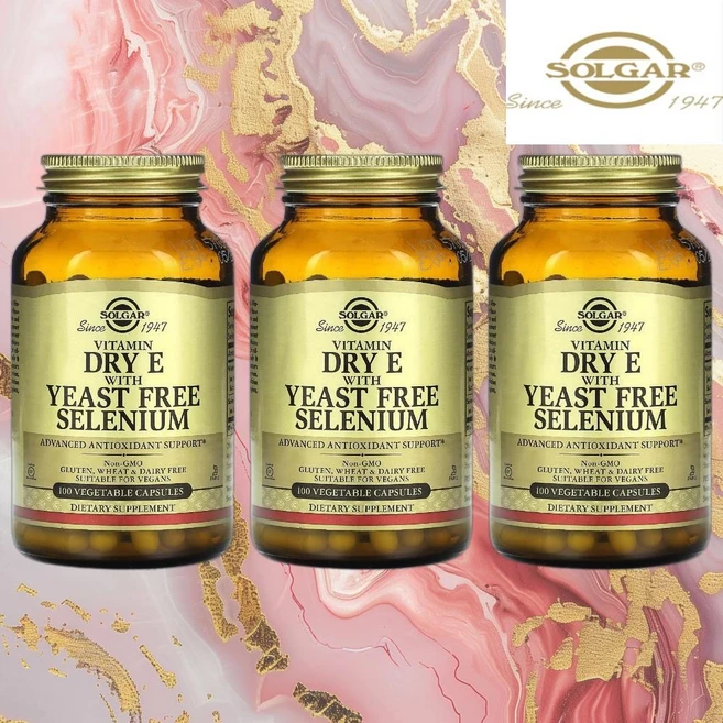 솔가 이스트 프리 셀레늄 함유 비타민 드라이 E 100 베지캡슐, 3개, 100정 - 쿠팡