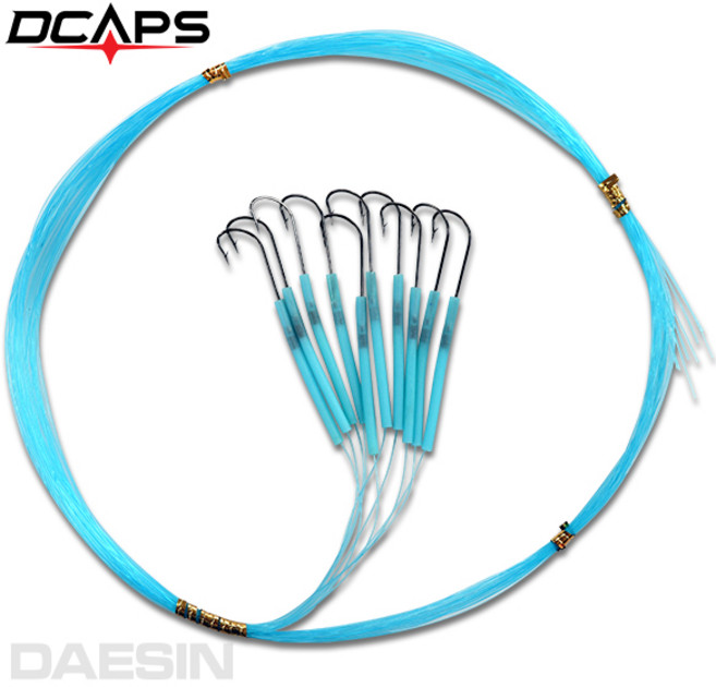 갈치바늘 10본 갈치채비 갈치묶음바늘 지선바늘채비, 1개