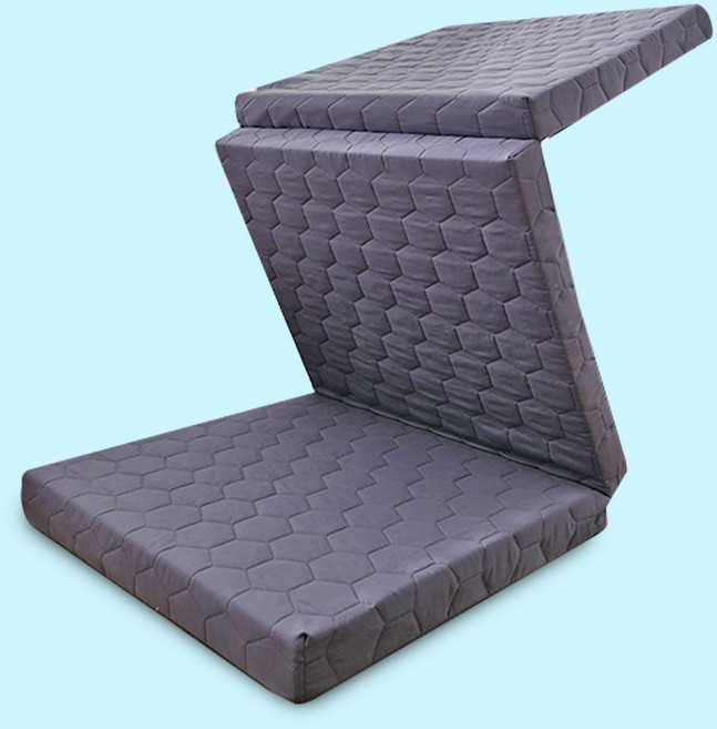 수면공학소 병원 매트리스 허리에좋은 탄탄한 3단 접이식매트리스 의료용 침대 군용 매트