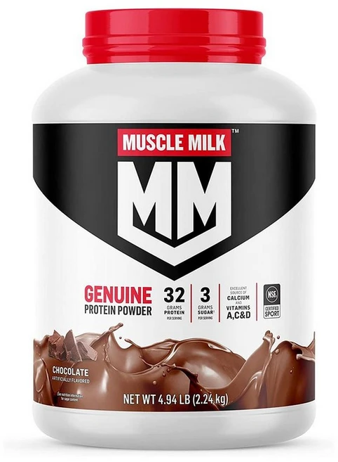 Muscle Milk 머슬밀크 제뉴인 프로틴 초콜릿 분리유청단백질, 1개, 2.24kg - 쿠팡