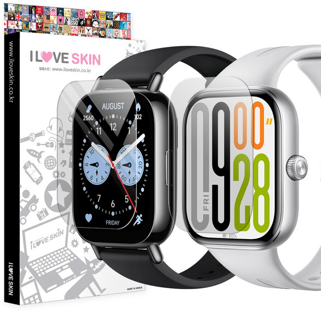 스마트워치 기스복원 풀커버 액정보호필름 3매, 1개, 투명 3매