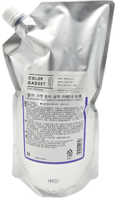 밀본 컬러 가젯 샴푸 1000ml 염색샴푸 라벤더 퍼플 공병증정, 1개, 1L