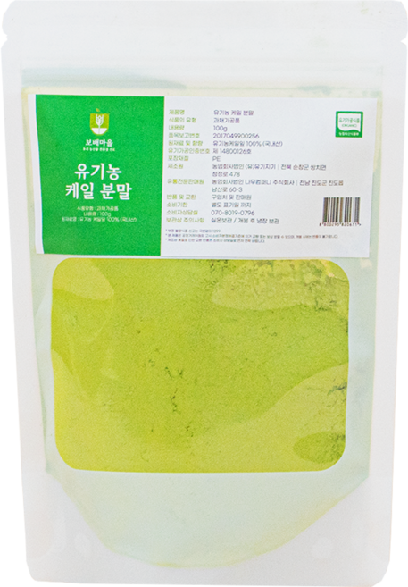 국산 유기농 케일 저온 건조 분말 가루, 1개, 100g