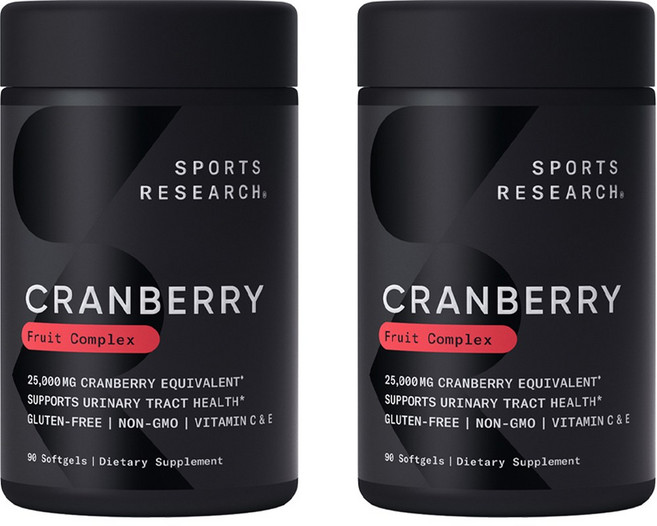 스포츠리서치 크랜베리 컨센트레이트 250mg 소프트젤, 2개, 90정