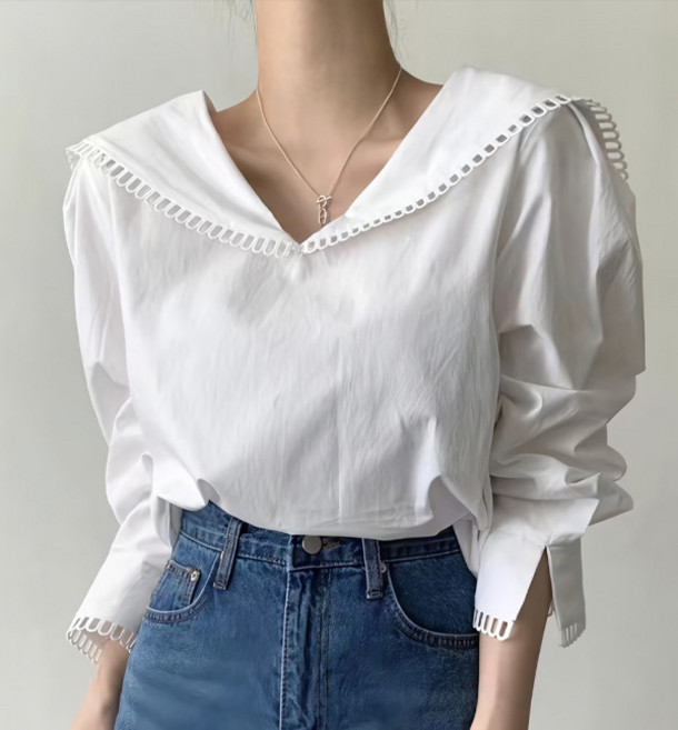 드레스허그 세라 포인트 블라우스