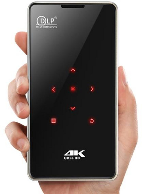 P09 미니 휴대용 DLP 안드로이드 9.0 프로젝터 2GB RAM 32GB ROM WiFi 블루투스 미라 캐스트 Airplay 4K 홈 시네마, 02 2G 16G