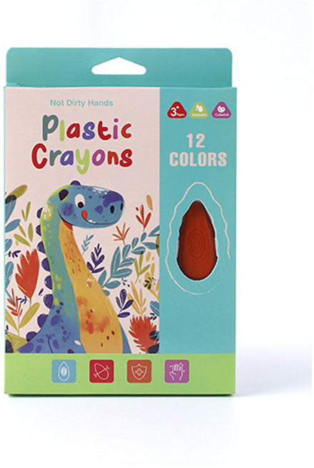 Not Dirty Hands 塑膠蠟筆 12色, 20個, 12個